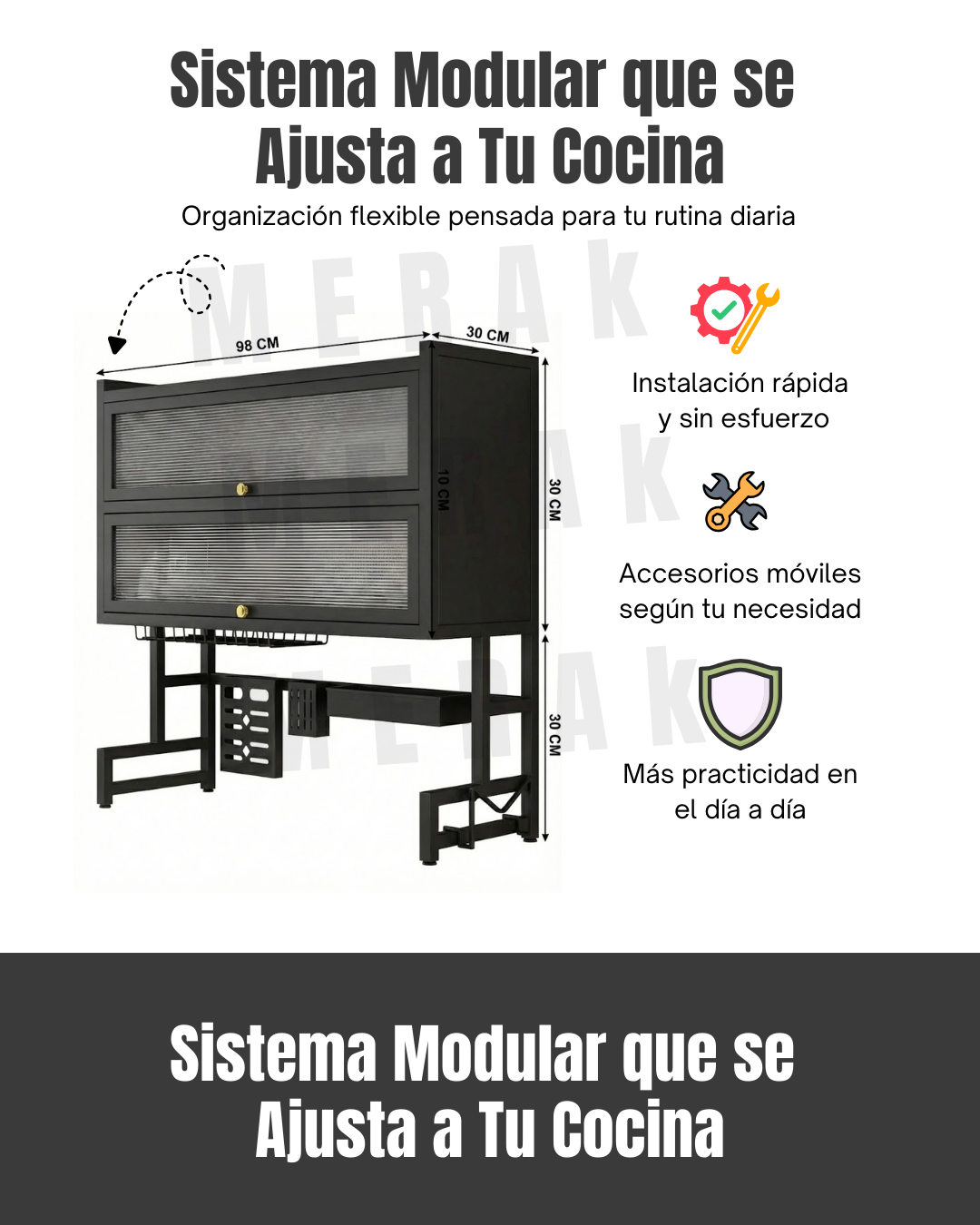 Escurridor de Platos sobre Lavaplatos de dos niveles + Accesorios 7