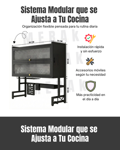 Escurridor de Platos sobre Lavaplatos de dos niveles + Accesorios 7