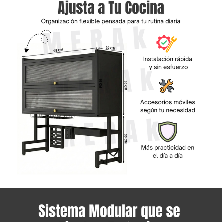 Escurridor de Platos sobre Lavaplatos de dos niveles + Accesorios 7