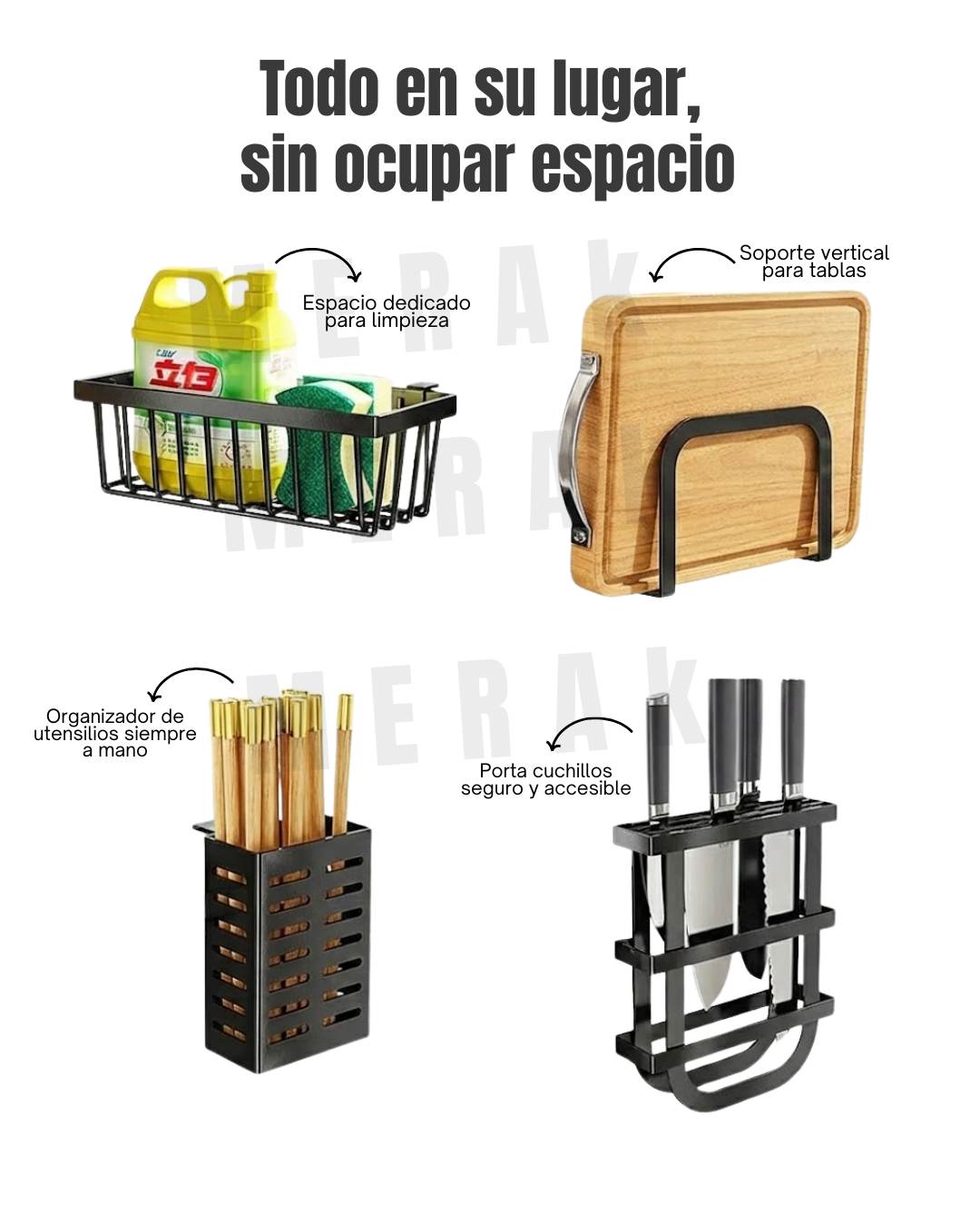 Escurridor de Platos sobre Lavaplatos de dos niveles + Accesorios 3