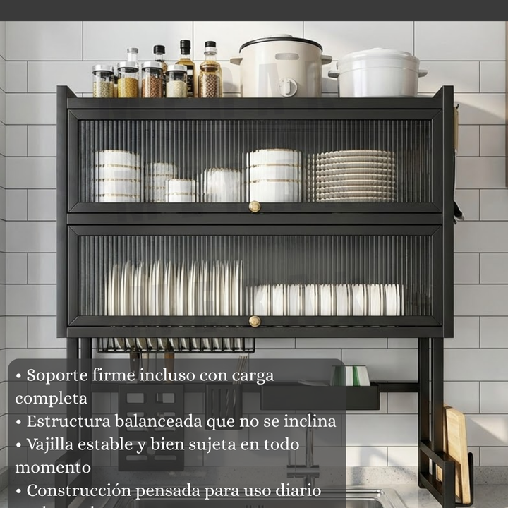 Escurridor de Platos sobre Lavaplatos de dos niveles + Accesorios 8