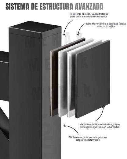 Escurridor de Platos sobre Lavaplatos de dos niveles + Accesorios 5