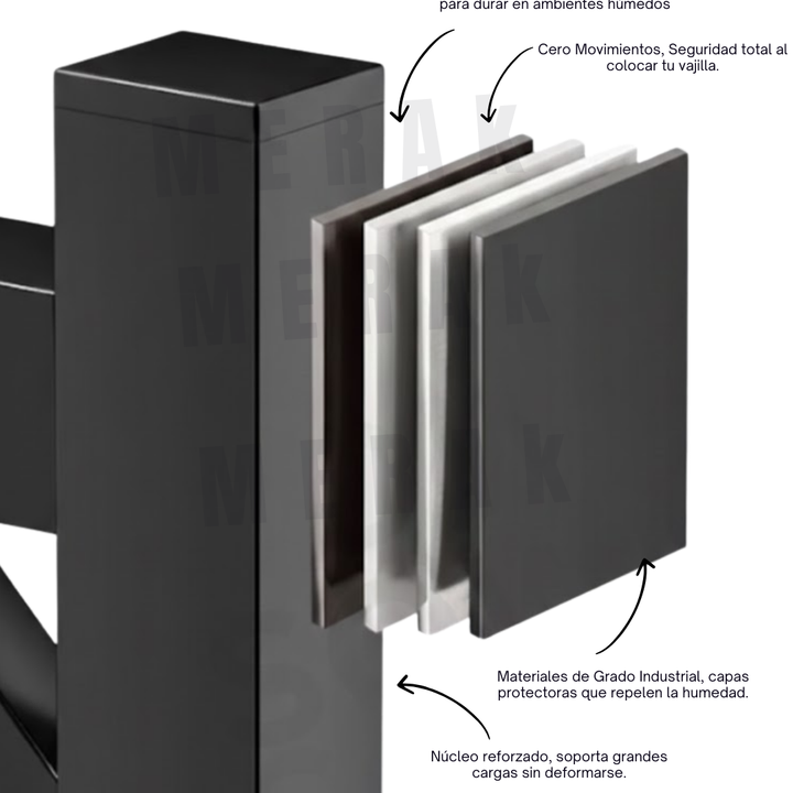 Escurridor de Platos sobre Lavaplatos de dos niveles + Accesorios 5