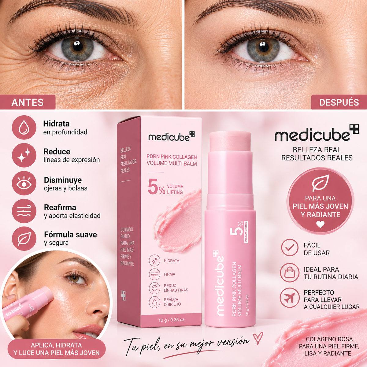 ✨ Bálsamo Reafirmante de Colágeno Antiarrugas  Compra 1 y llevate 2